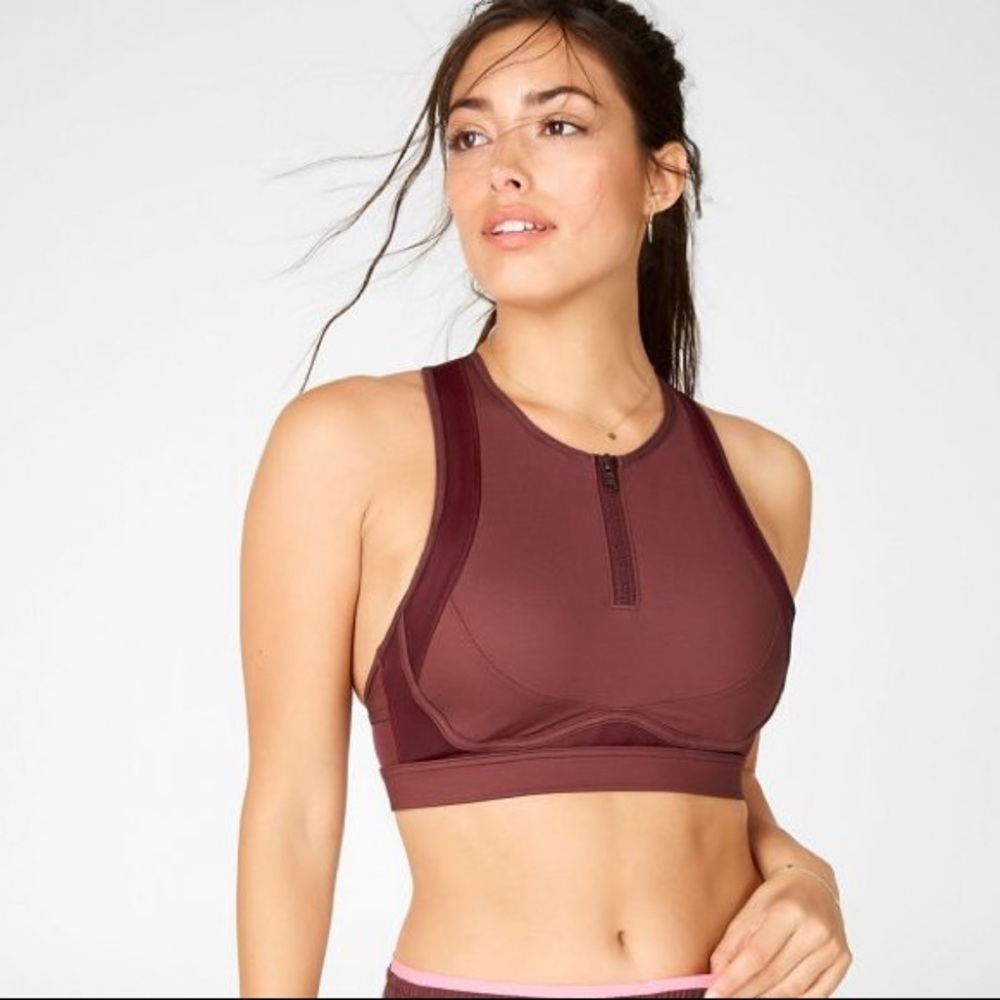 Fabletics | Blare Zip Front High Impact Sports Bra